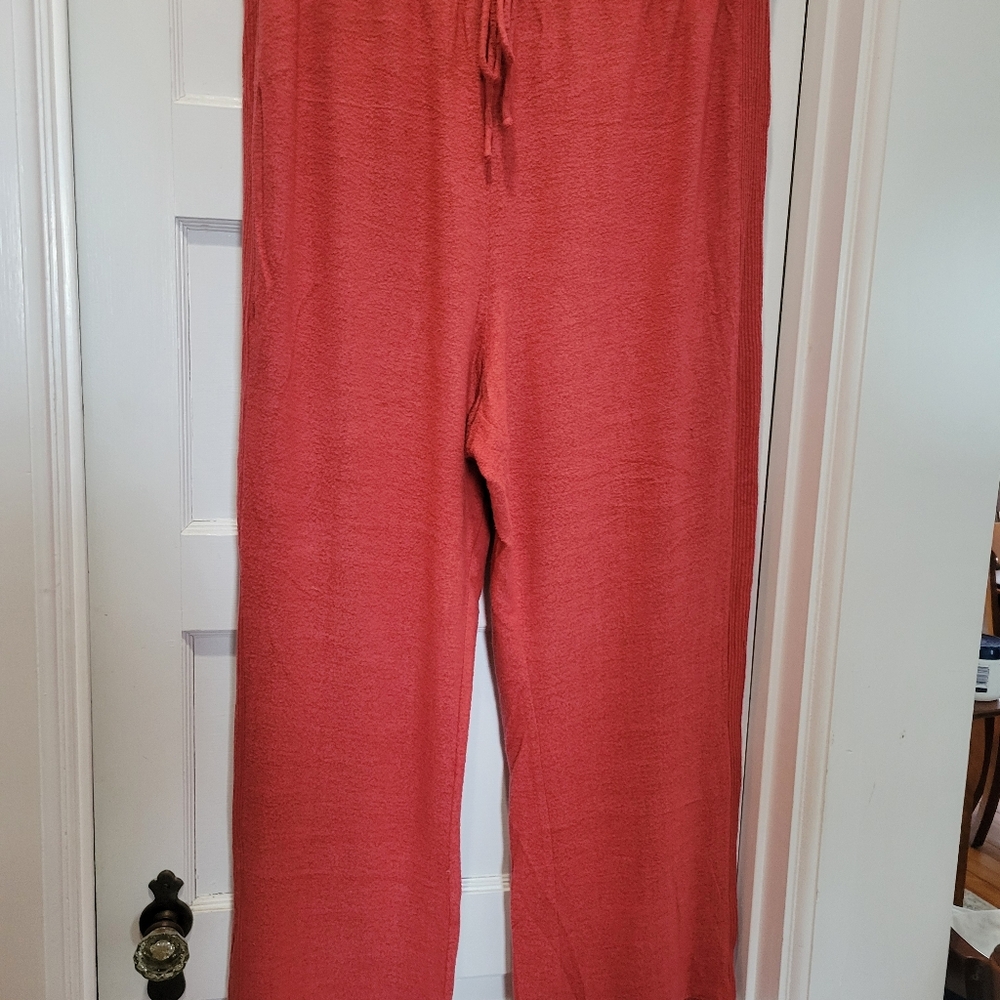 Lucky Brand Insanely Soft Sweater/knit pants- tomato red XXL